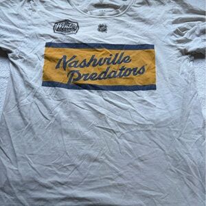 Fanatics Nashville Predators White and Gold Tee